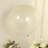 5 Pack Large Clear Biodegradable Balloons, 36" Thickened Extra Strong Eco-friendly Latex Helium