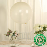 5 Pack Large Clear Biodegradable Balloons, 36" Thickened Extra Strong Eco-friendly Latex Helium