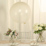 5 Pack Large Clear Biodegradable Balloons, 36" Thickened Extra Strong Eco-friendly Latex Helium