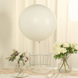 5 Pack Large Off White Biodegradable Balloons, 36" Thickened Extra Strong Eco-friendly Latex Helium