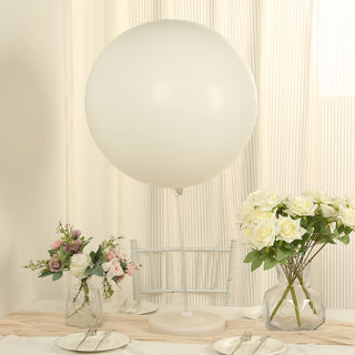 <h3 style="margin-left:0px;"><strong>Radiant Pearl Off White Biodegradable Balloons</strong>