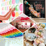 Balloon Arch Kit for Party Decorations – Clear Balloon Tape Strips & Glue Dot Rolls – 10 Rolls Each, 160ft Tape, 1000 Dots