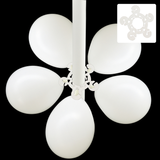 Clear Flower-Shaped Balloon Clip Connectors – 100 Pcs Plastic Clips for Balloon Arch, Garland & Party Decoration Supplies