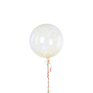 Unleash Your Creativity with Clear Confetti Dot Filled PVC Helium/Air Bubble Balloons