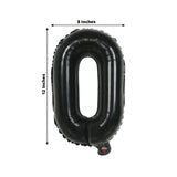 16ft Jumbo Chain Link Balloons in Black, 30pack 8x12inch Durable Foil Chain Balloons