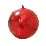 4-Pack 32inch Metallic Red Sphere Balloons, Orbz Mylar Balloons Helium#whtbkgd