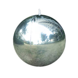 4-Pack Silver 4D Orbz Balloons, Metallic Mylar Foil Sphere Balloons for Party Supplies#whtbkgd