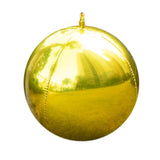 4-Pack Gold 4D Orbz Balloons, Metallic Mylar Foil Sphere Balloons for Party Supplies#whtbkgd