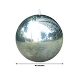 4-Pack 39 Silver 4D Orbz Balloons, Metallic Mylar Foil Sphere Balloons for Party Supplies