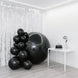 2-Pack Metallic Black Sphere Balloons, 43" Orbz Mylar Balloons Helium or Air-Filled Party Supplies