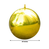 2-Pack Metallic Gold Sphere Balloons, Orbz Mylar Balloons Helium or Air-Filled Party