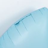 Light blue inflatable pool float with a textured surface