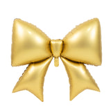 Gold balloon bow decoration for parties and celebrations #whtbkgd