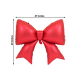 Red inflatable bow, 27 inches wide and 29 inches tall.