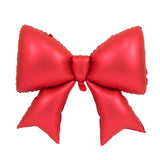 Red balloon bow with star tails on a white background #whtbkgd