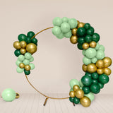 120 Pack Assorted Gold Green Latex Balloon Arch Kit, DIY Party Balloon Garland Decorations - Gold / Hunter Emerald Green / Sage Green