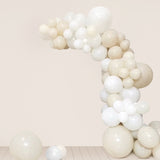 95 Pack Assorted White Beige Latex Balloon Arch Kit, DIY Party Balloon Garland Decorations