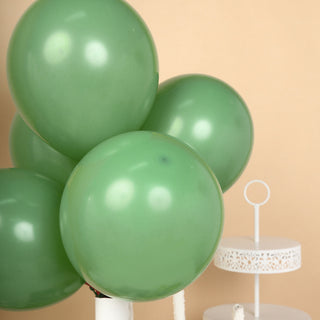 Elevate Your Event with 12" Matte Pastel Dusty Sage Green Balloons