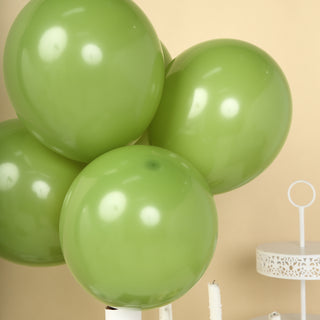 Add a Pop of Sophisticated Elegance with 12" Matte Pastel Moss Green Balloons