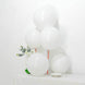 10 Pack Matte Pastel White Helium or Air Latex Party Balloons