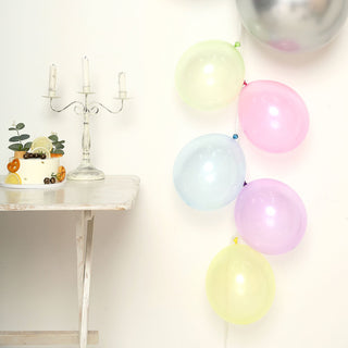 Elevate Your Event Decor with Assorted Crystal Pastel Latex Balloons