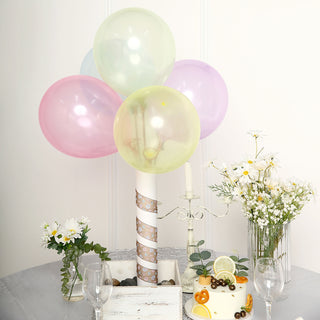 Vibrant and Charming Crystal Pastel Latex Balloons for Festive Decor