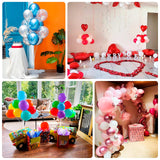 2 Pack Balloon Tower Kit for Floor Displays – 4ft Sturdy Clear Balloon Column Stand Water-Fillable