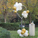 2 Pack White Heart Shaped Plastic Balloon Holder Column, 5ft Balloon Arch Stand Kit