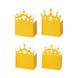 20 Pack Gold Glitter Princess Crown Candy Treat Boxes, Paper Favor Party Decoration#whtbkgd