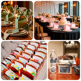 25 Pack Blush Candy Gift Tote Gable Boxes, Party Favor Treat Bags