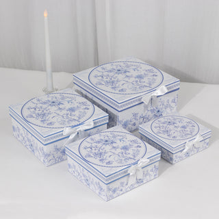 <strong>Elegant Chinoiserie-Inspired Cardstock Gift Boxes</strong>