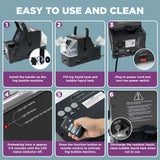 450W 3-in-1 Fog Bubble Machine with Wireless Remote – 550ml Smoke & Bubble Maker for DJ