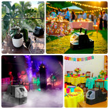 450W 3-in-1 Fog Bubble Machine with Wireless Remote – 550ml Smoke & Bubble Maker for DJ