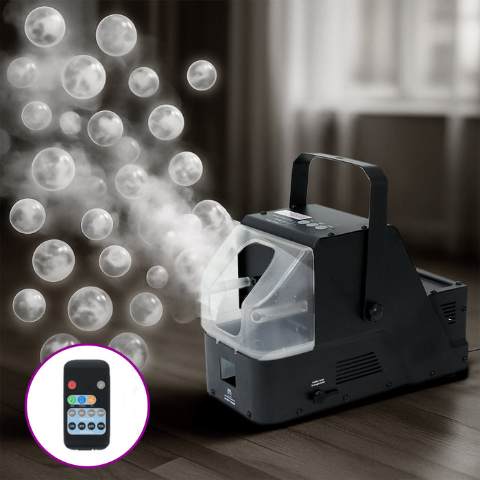 450W 3-in-1 Fog Bubble Machine with Wireless Remote – 550ml Smoke & Bubble Maker for DJ