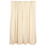 Beige Polyester Photography Backdrop Curtains, Drapery Panels With Rod Pockets, 10ftx8ft