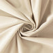 90x132inch Beige Premium Scuba Wrinkle Free Rectangular Tablecloth Seamless Polyester