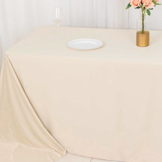 Elevate Your Event with Beige Scuba Elegance