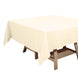 70inch Beige Square Polyester Tablecloth