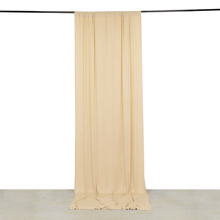 <strong>Stretchable Beige Drapery Panel</strong>