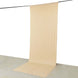 Beige 4-Way Stretch Spandex Photography Backdrop Curtain with Rod Pockets, Drapery Panel