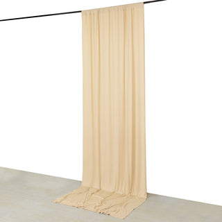 <strong>Classy Beige Spandex Backdrop Curtain</strong>