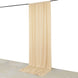 Beige 4-Way Stretch Spandex Photography Backdrop Curtain with Rod Pockets, Drapery Panel