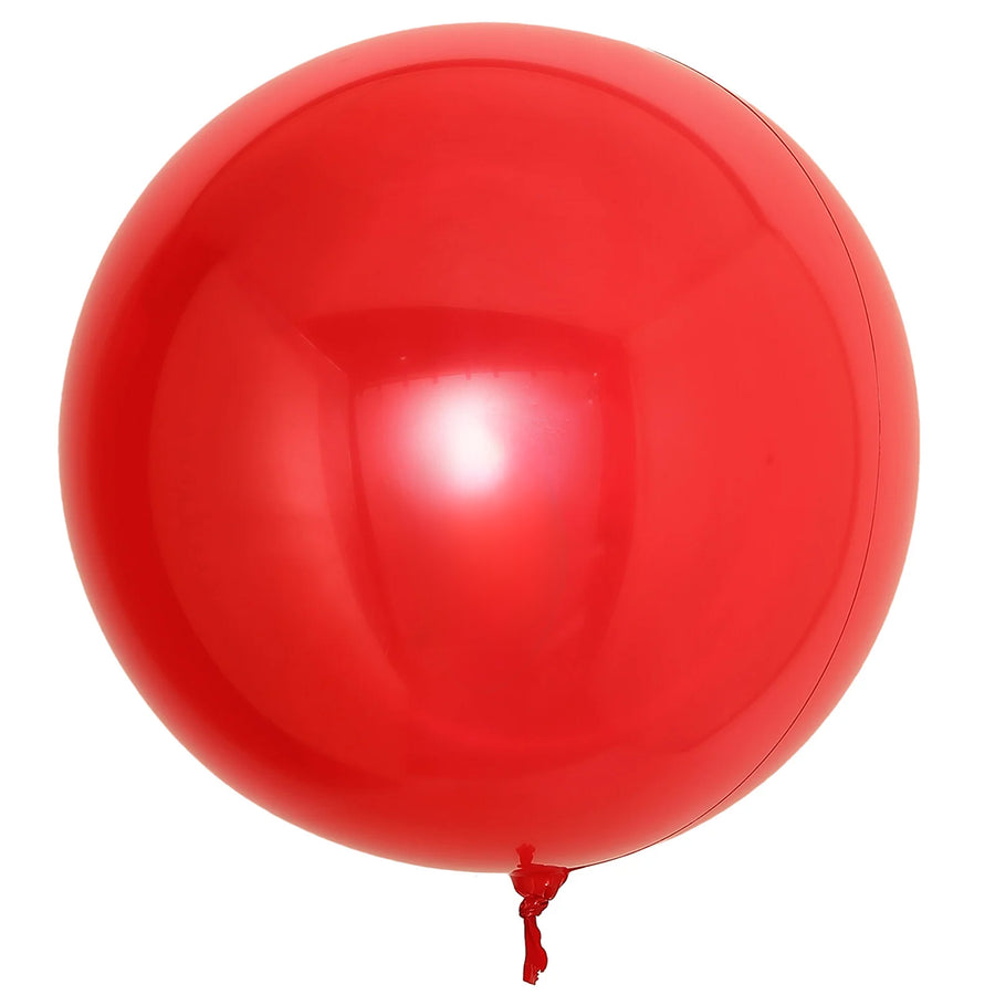2 Pack | 30inch Big Shiny Red Reusable UV Protected Sphere Vinyl Balloons#whtbkgd