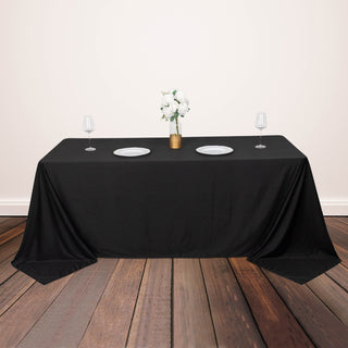 Black Scuba Polyester Tablecloth: The Ultimate Table Transformation