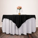 70inch Black Premium Scuba Square Table Overlay, Wrinkle Free Polyester Seamless Table Topper