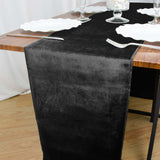 12" x 108" | Black | Premium Velvet Table Runner