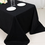 90"x132" Black Rectangle Chambury Casa 100% Cotton Tablecloth