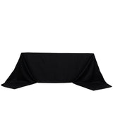 90x156inch Black Rectangle Chambury Casa 100% Cotton Tablecloth