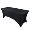 8 Ft Rectangular Spandex Table Cover - Black