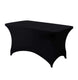 4 Ft Rectangular Spandex Table Cover - Black